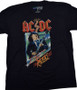 AC/DC Razors Edge Clearance Black T-Shirt Tee Liquid Blue