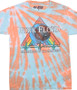 Pink Floyd Pink Floyd Streak Clearance Tie-Dye T-Shirt Tee Liquid Blue