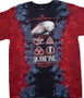 Led Zeppelin UK Tour 71 Clearance Tie-Dye T-Shirt Tee Liquid Blue