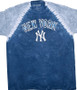 MLB NY Yankees Clearance Tie-Dye T-Shirt Tee Liquid Blue
