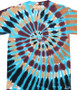 Liquid Blue Spiral Southwest Turquoise Tie-Dye T-Shirt Tee Liquid Blue