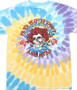 Grateful Dead Carnival Bertha Tie-Dye T-Shirt Tee Liquid Blue
