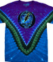 Grateful Dead Mystical Stealie V Tie-Dye T-Shirt Tee Liquid Blue