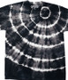 Liquid Blue Radial Black Tie-Dye T-Shirt Tee Liquid Blue