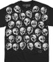 Space Alien Pile Black T-Shirt Tee Liquid Blue