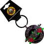 Silver Circle Logo Keychain