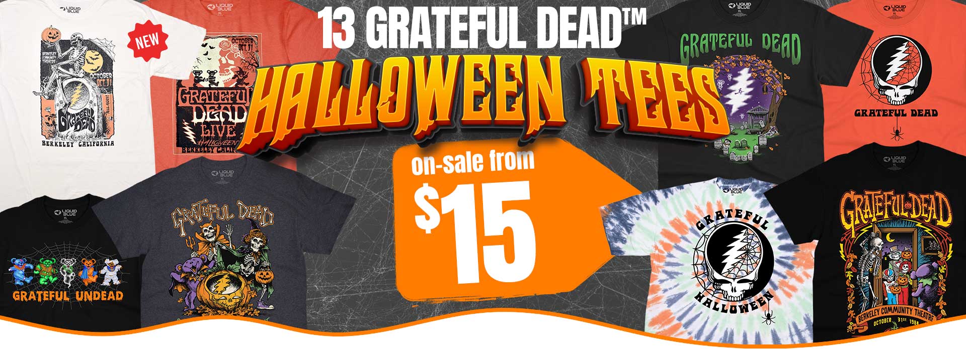 $15 Grateful Dead Halloween Tees SAVE $9 OFF 13 TEES TODAY! 