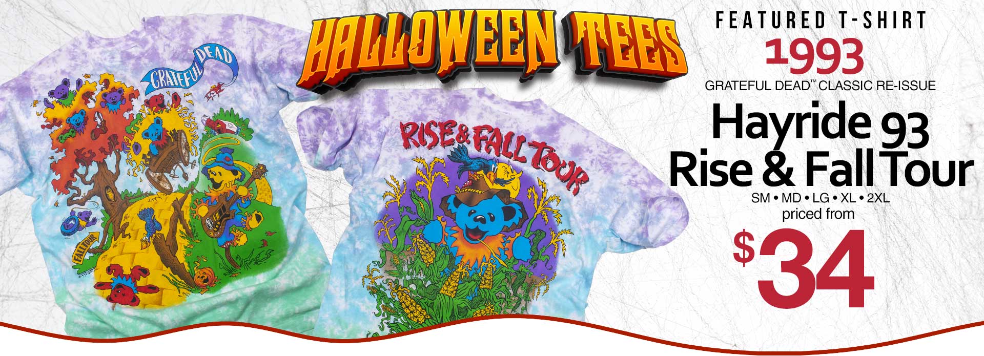 Halloween T-Shirt Grateful Dead Rise &amp; Fall Tour ? 1993 Hayride