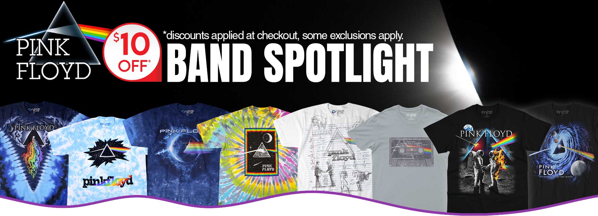 Eclipse the Price ? $10 OFF Pink Floyd Band Spotlight