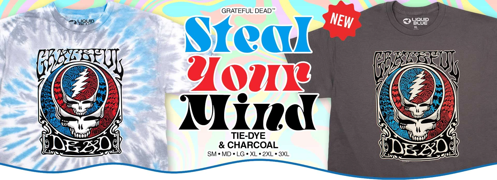 NEW Grateful Dead Steal Your Mind Tie-Dye &amp; Tee