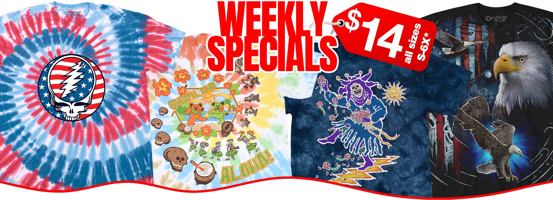 $14 Weekly Specials any size just $14 with plus sizing!