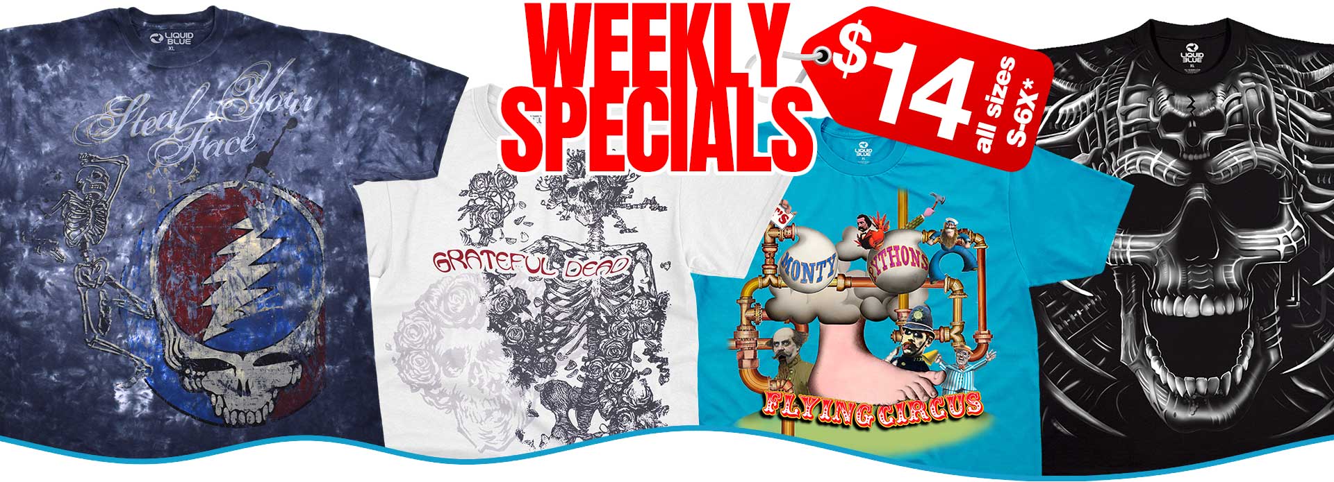 $14 Weekly Specials all sizes