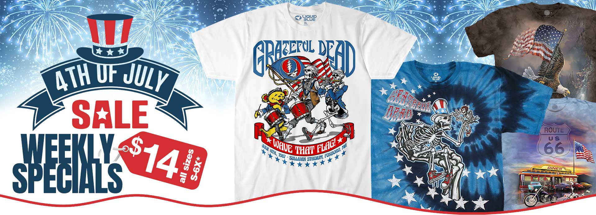LIQUID BLUE バイカー犬 Tシャツ The World's Best Tie-Dyes T-Shirts Tees - Liquid Blue