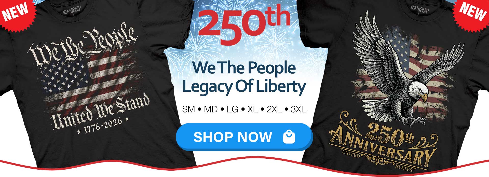 NEW 250th We The People &amp; Legacy Of Liberty Black Tees from $20 sizes S-3X! 