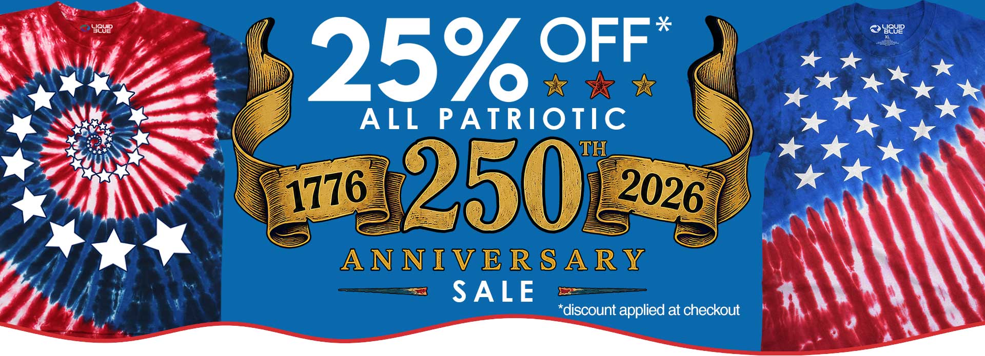 250th Anniversary SALE 25% OFF All Patriotic Tees