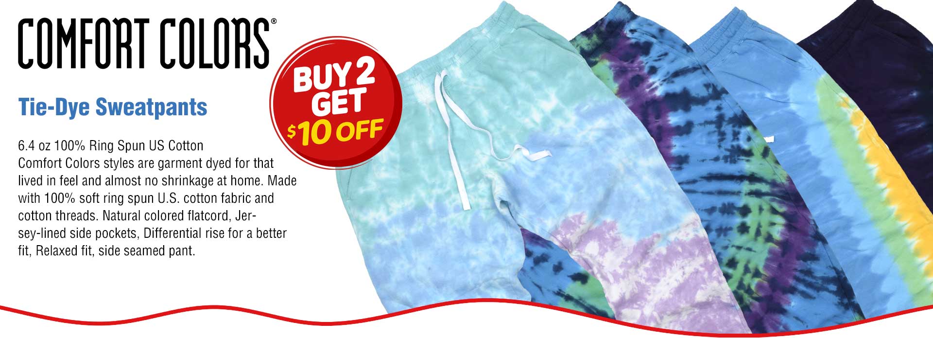 NEW Comfort Colors Tie-Dye Sweatpants Match your favorite Tee