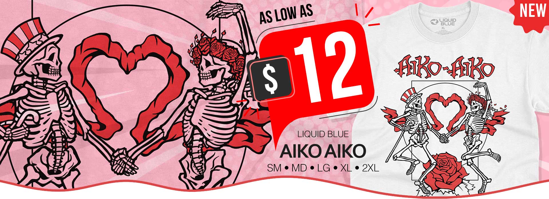Liquid Blue Aiko Aiko White T-Shirt Deadhead Special as low as $12