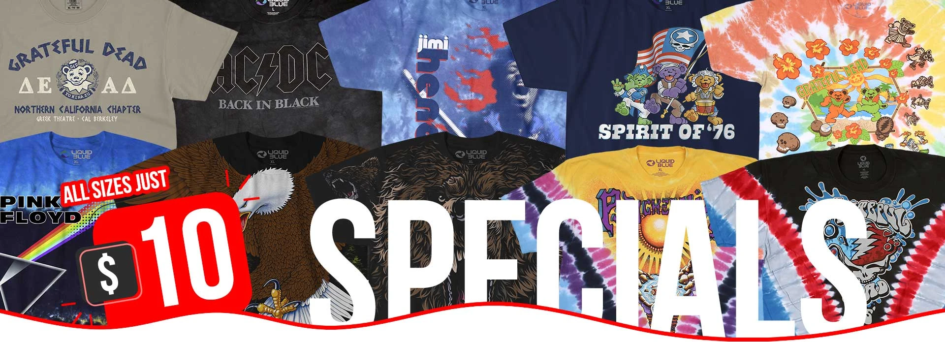 $10 Specials All Sizes Just $10
