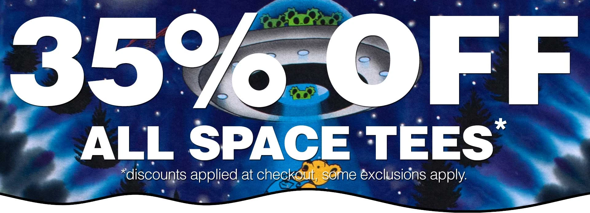 35% OFF All Space Tees