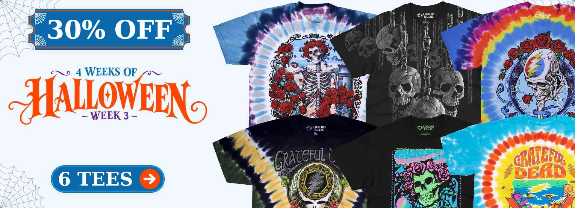 30% OFF Halloween tees: Week 3
