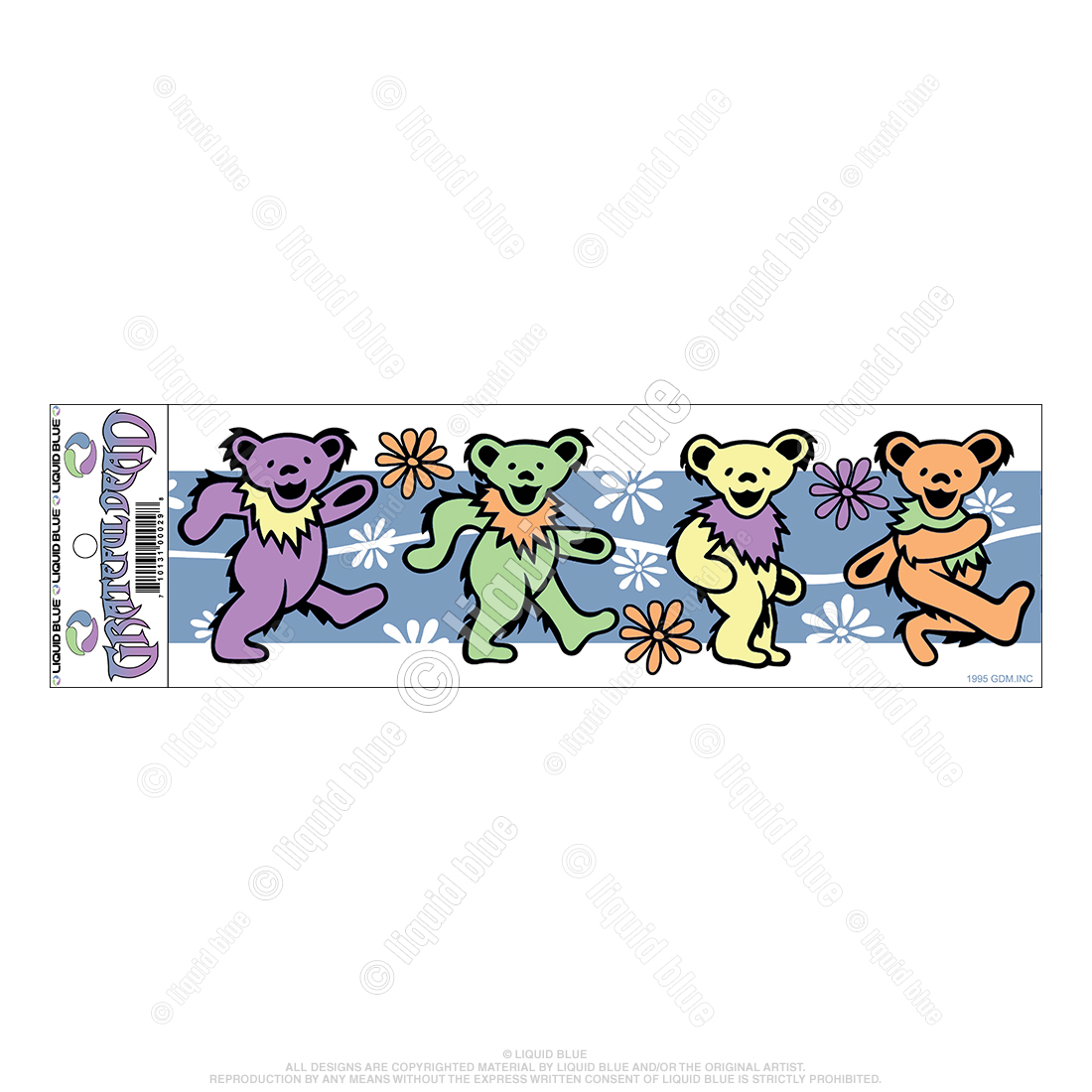 Licenses Products Grateful Dead Dancing Bear Sticker