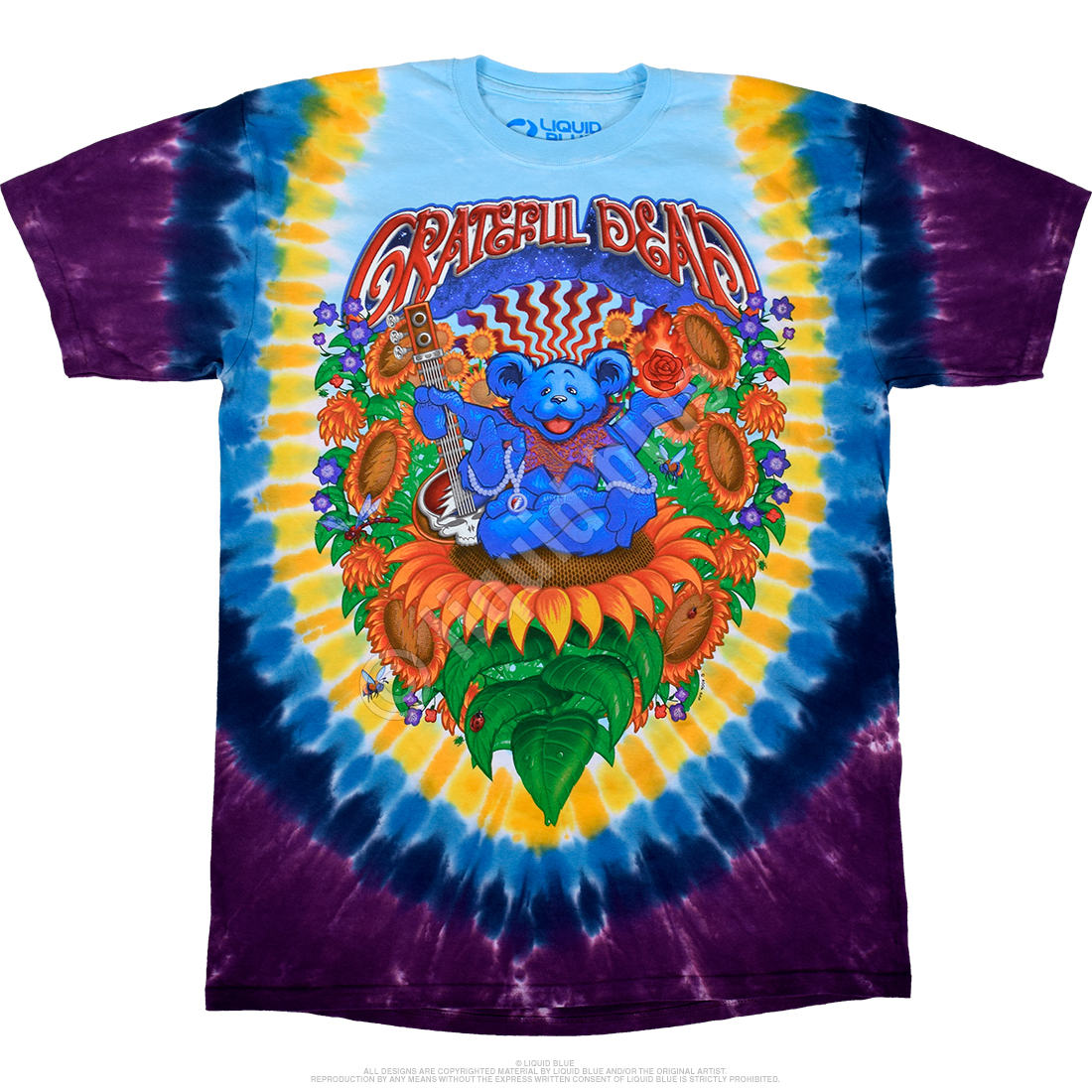 Starry Bears Tie Dye Grateful Dead T-Shirt