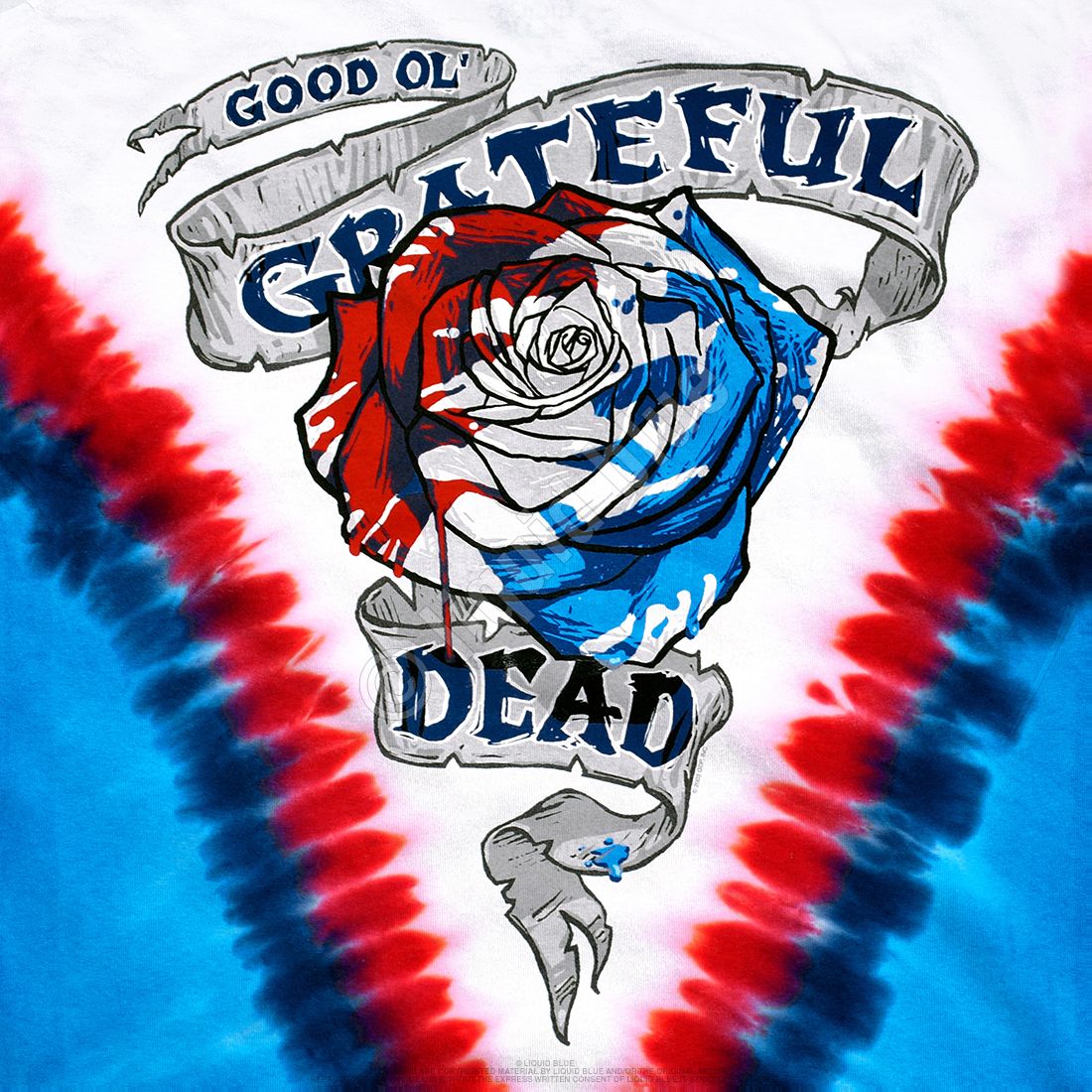 Grateful Dead Men's Steal Your Faceoff Tie Dye T-shirt Multi, Size: Medium, Multi-Color