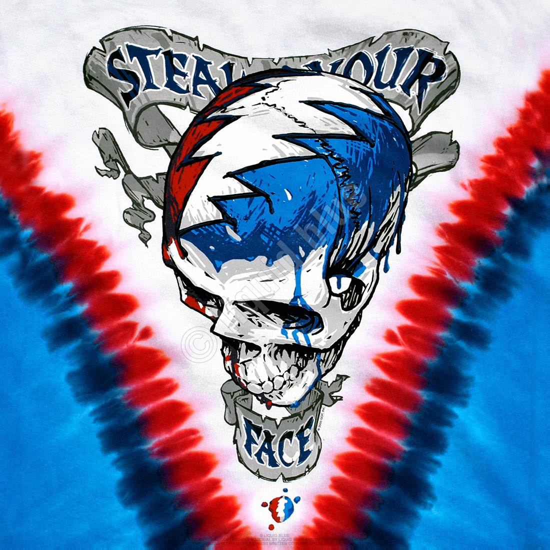 Grateful Dead Chicago White Sox Steal Your Base Tie-Dye T-Shirt