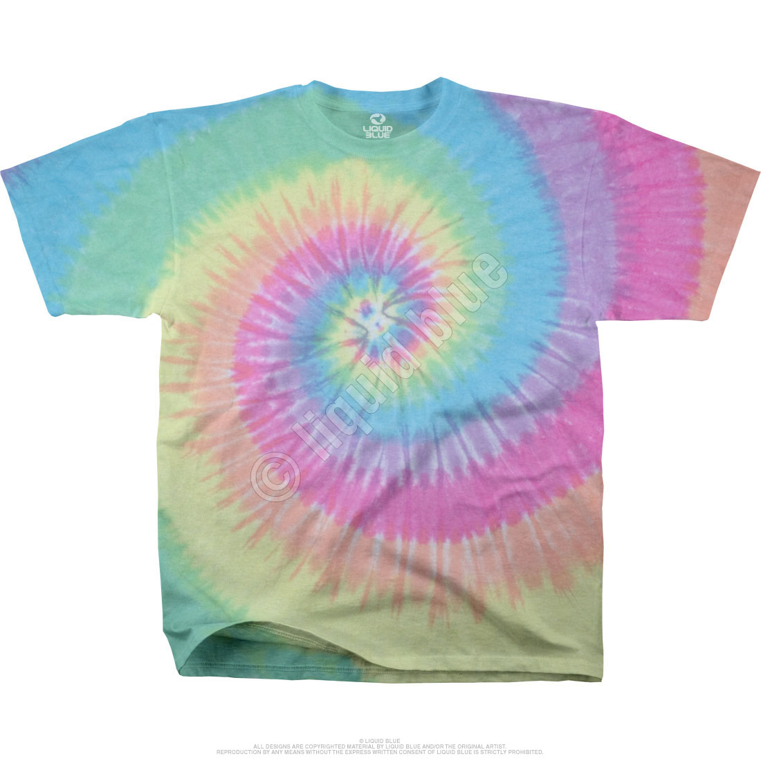 Pastel Spiral Tie Dye T-shirt – printalk