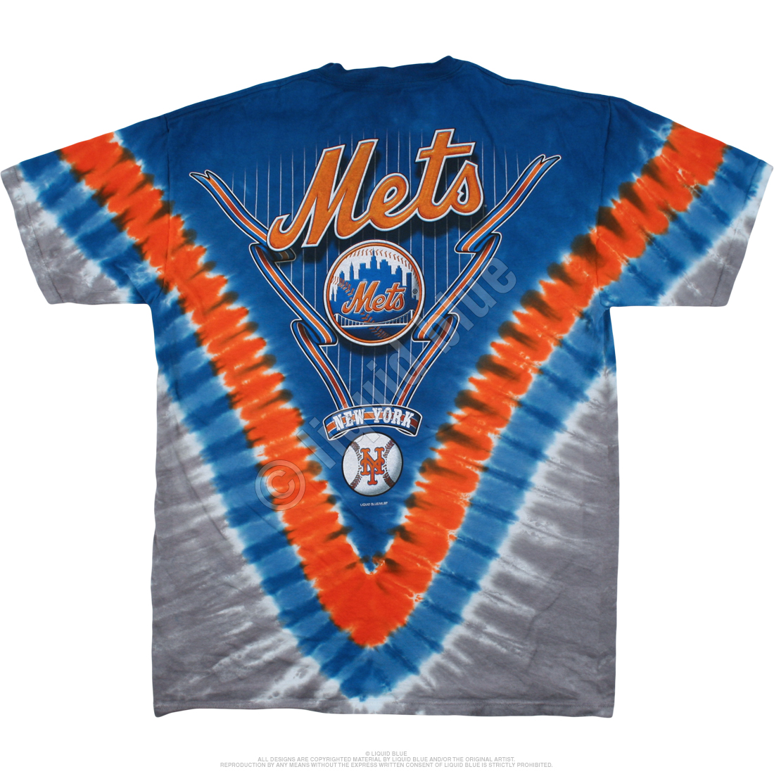 New York Mets Burst Tie-Dye T-Shirt