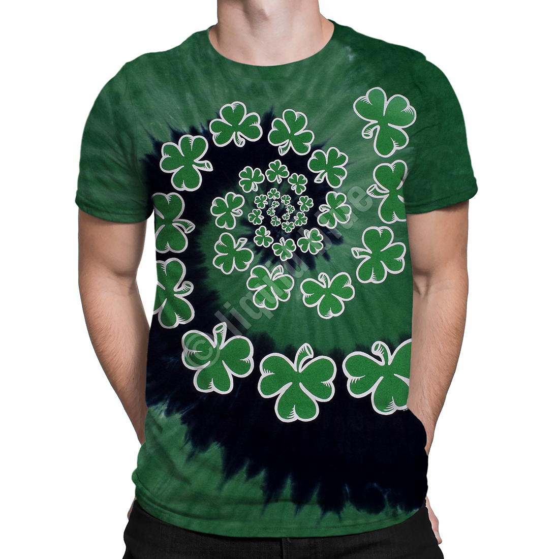 st patrick's tie dye shirt
