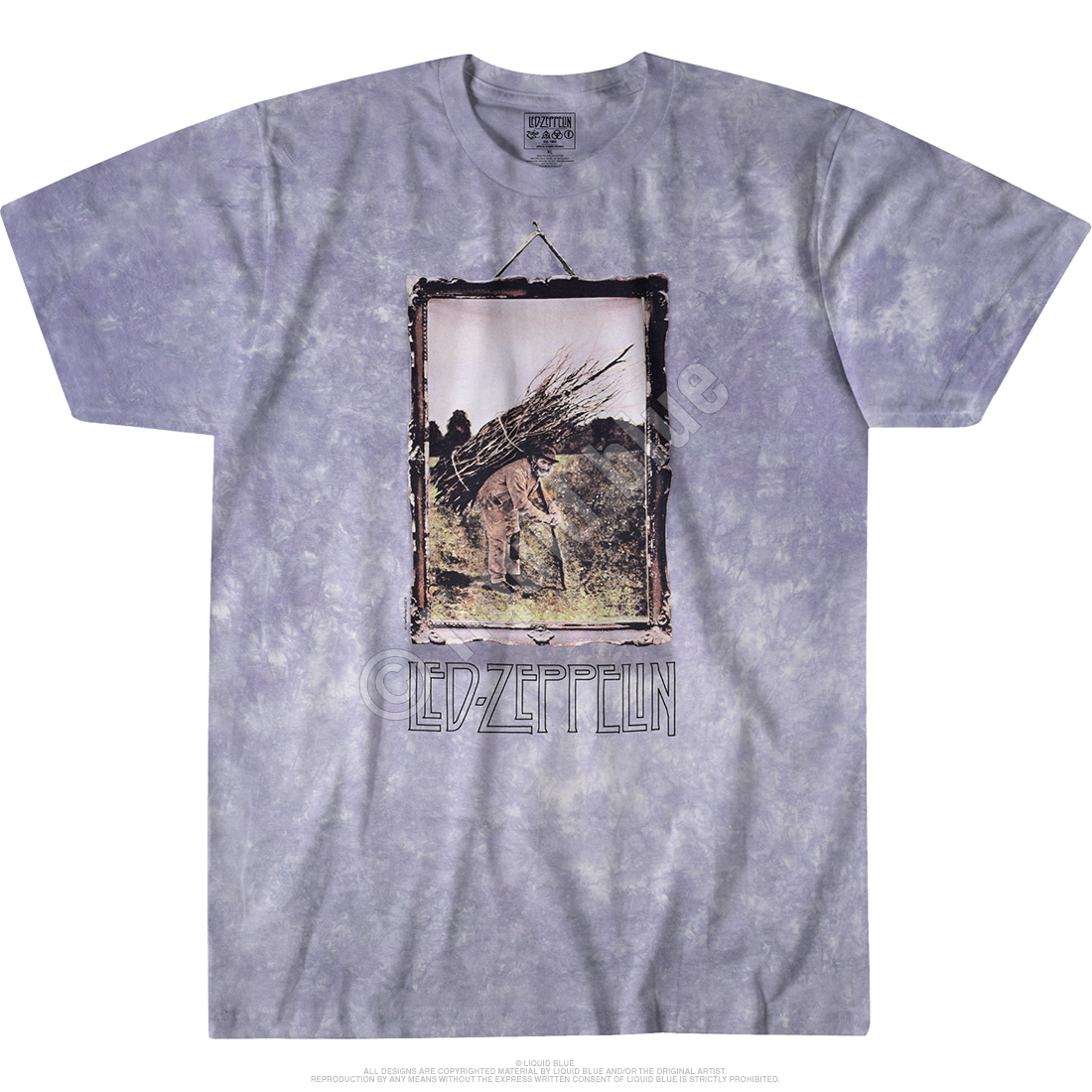 LED Zeppelin Ramble on Tie Dye T-Shirt LG