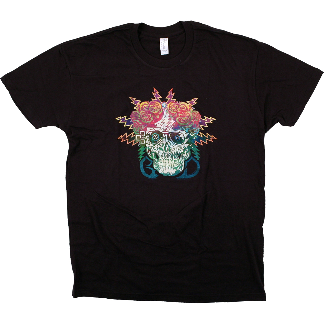 Grateful Dead GD Electric Dimensions Black T-Shirt Tee Liquid Blue