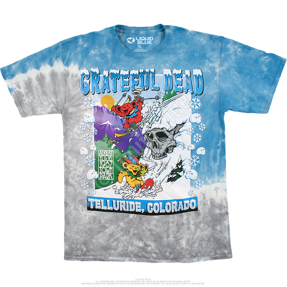 Grateful Dead Men's Bay Area Beloved Tie Dye T-Shirt Multi