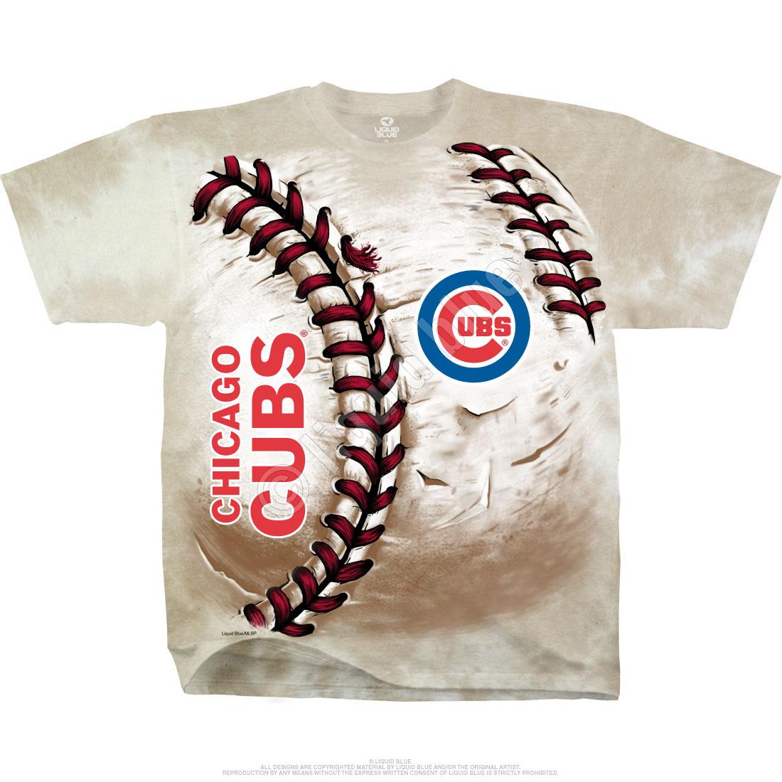 Chicago Cubs Women's Concepts Sport Dynamic T-Shirt - Blue/Red Small