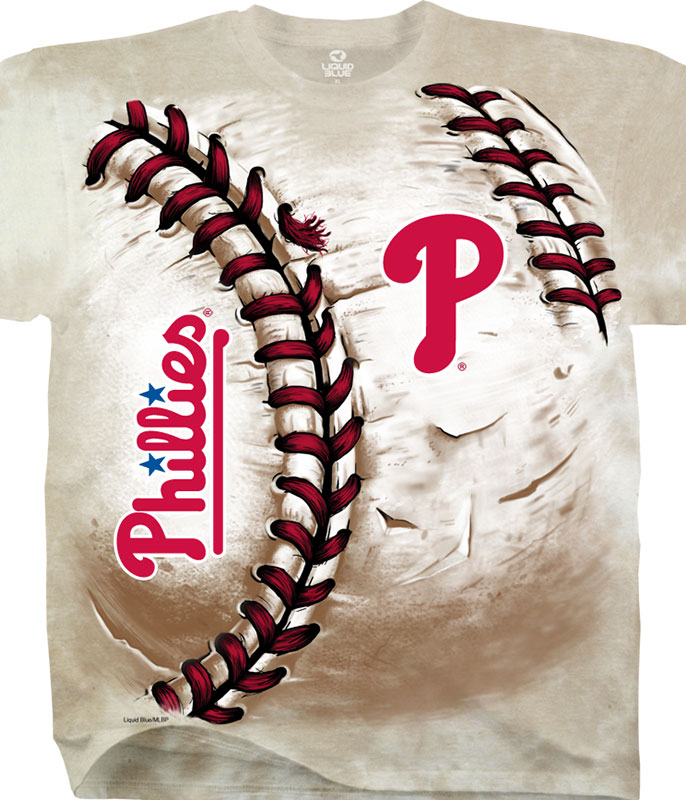 Philadelphia Phillies Womens Light Blue Tie Dye Short Sleeve T-Shirt