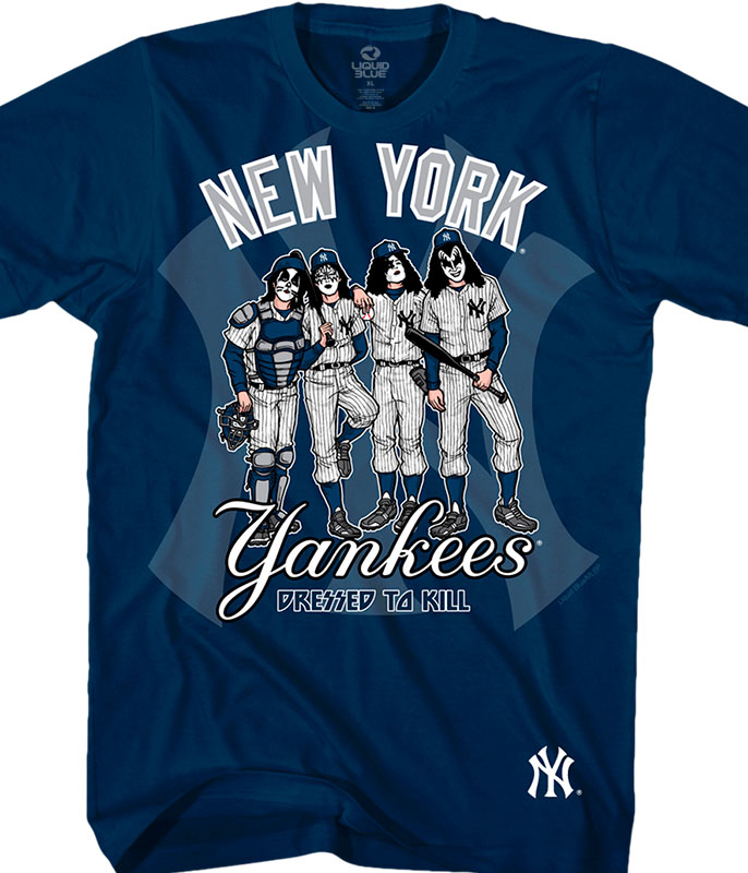 Liquid Blue New York Yankees All Over Print Baseball Graphic Tee