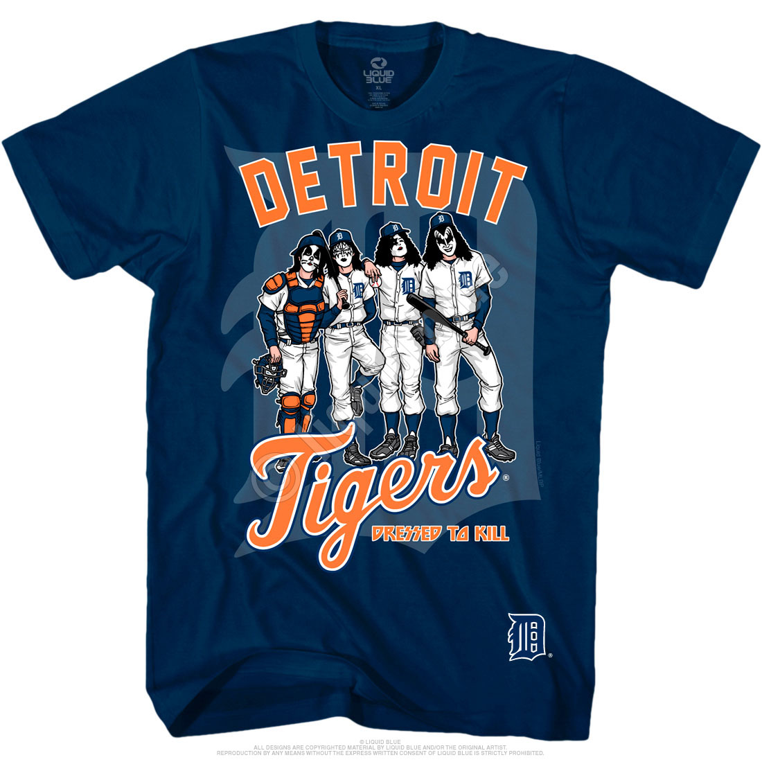 Blue Nike MLB Detroit Tigers T-Shirt