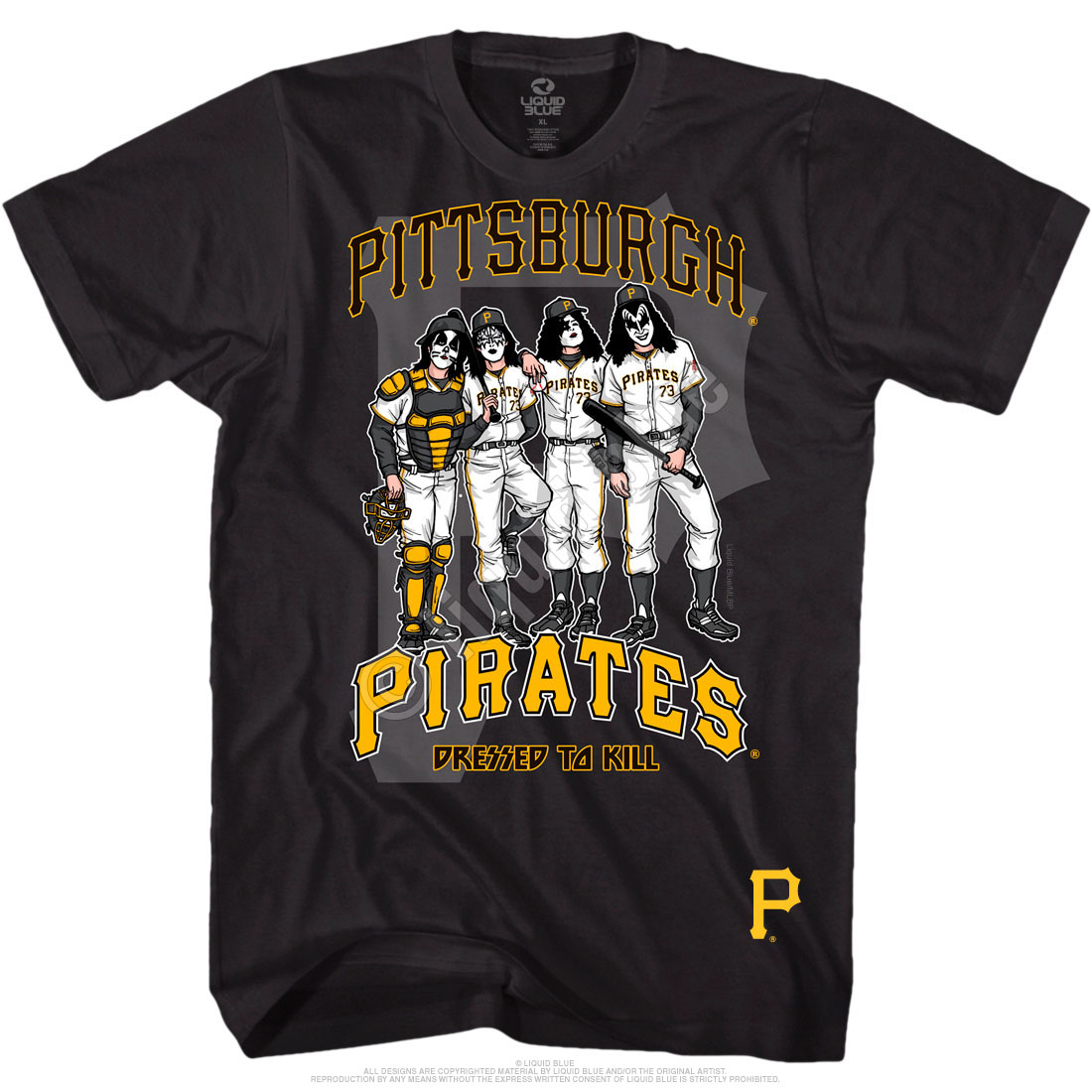 Pittsburgh Pirates baseball skull shirt - Limotees