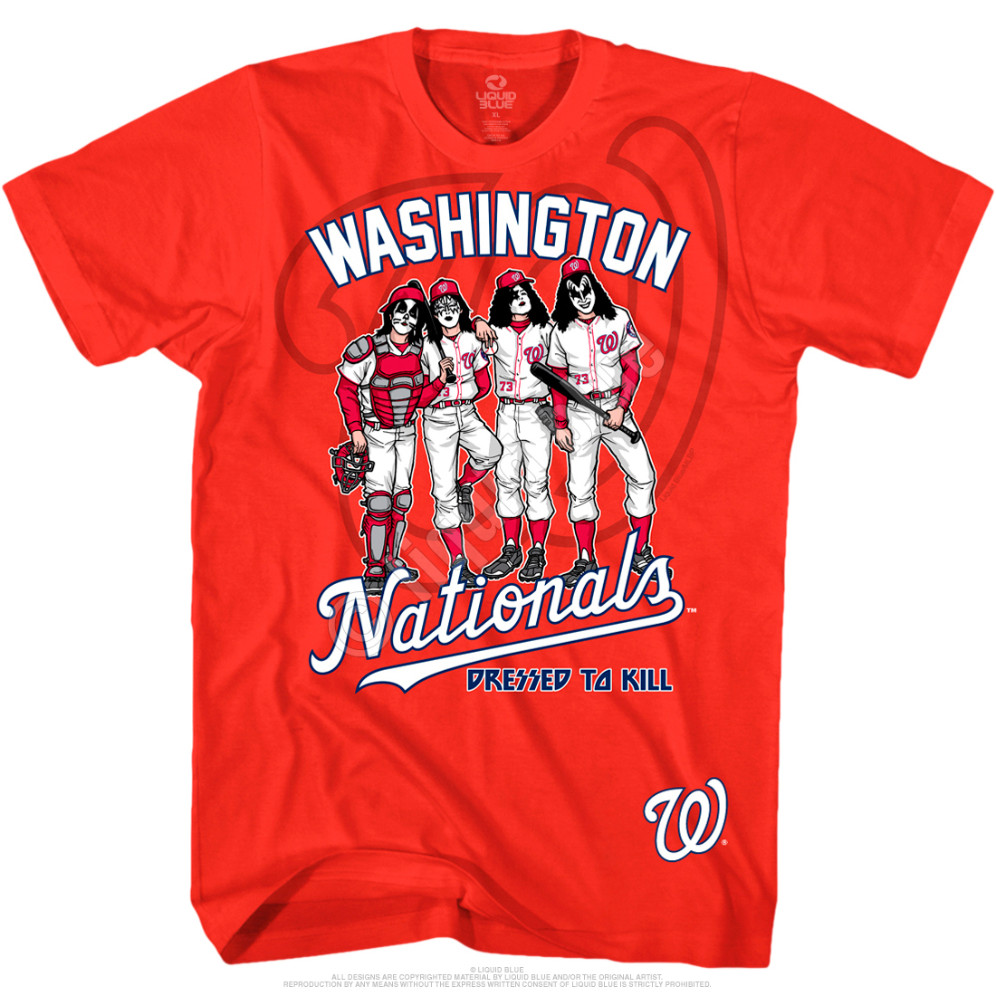 Genuine Merchandise Washington Nationals MLB Red T Shirt Women's