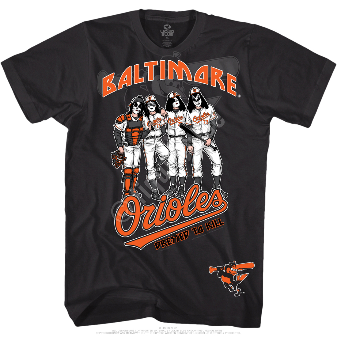 Baltimore Orioles Dressed to Kill Black T-Shirt
