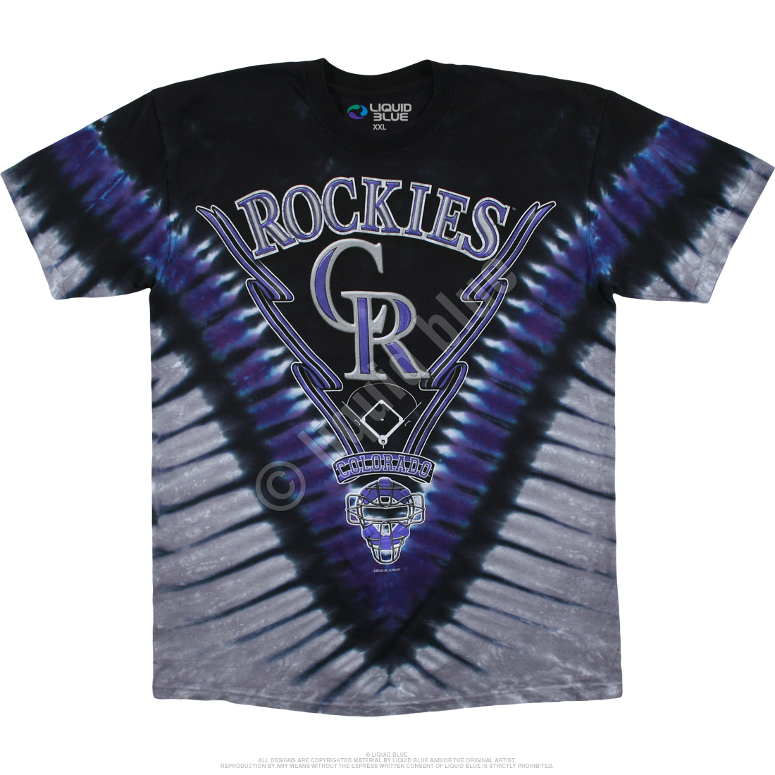 Colorado Rockies Vintage MLB Tie Dye T-Shirt SpiderPurple / 5XL