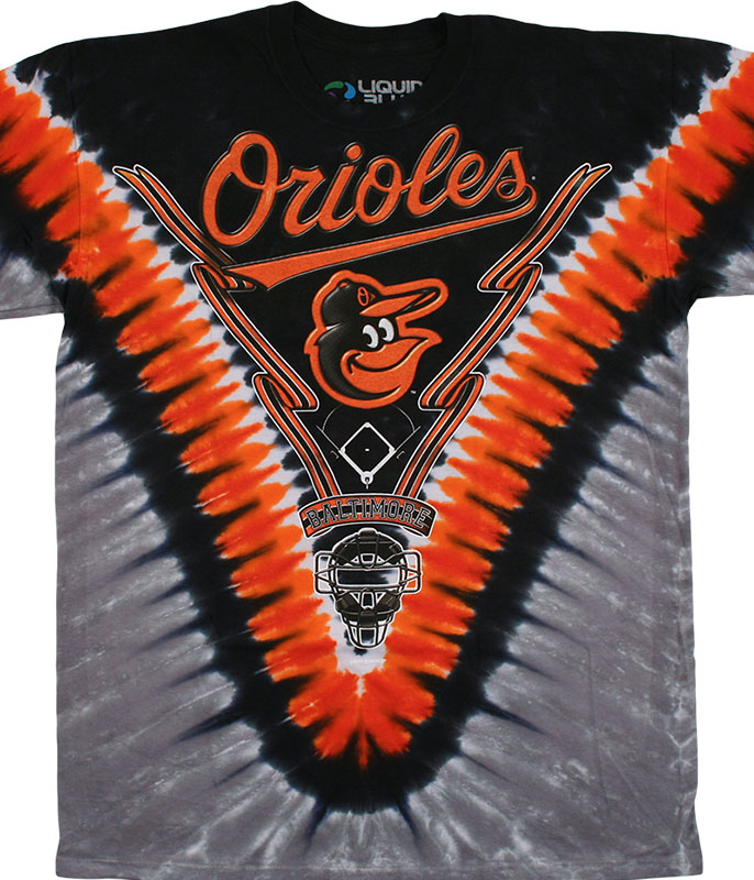 Baltimore Orioles Hardball Tie-Dye T-Shirt - Cream