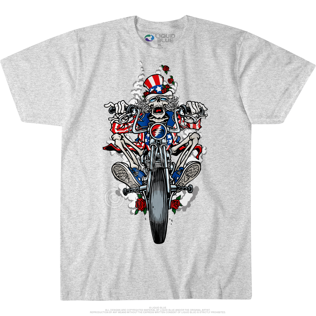 Grateful Dead Uncle Sam Action Figure Skeleton Poster Shirt