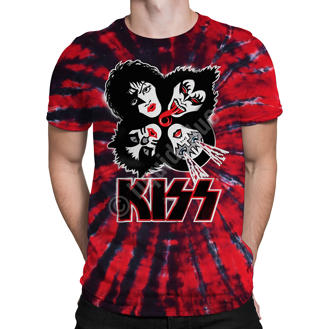 MLB Boston Red Sox KISS Dressed to Kill Navy T-Shirt Tee Liquid Blue