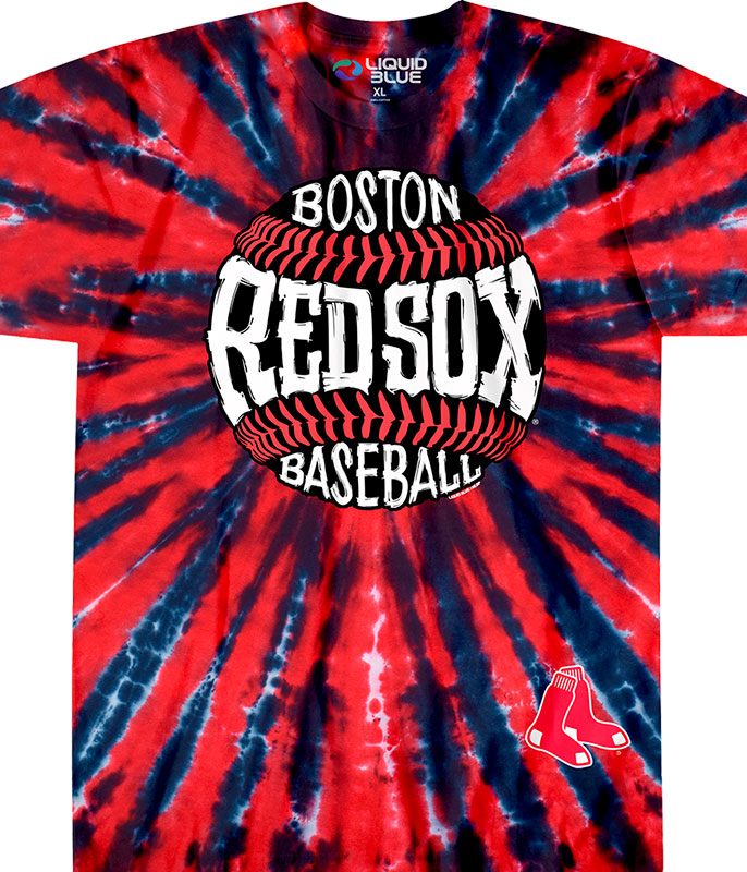 Size Small Tie Dye-Boston Red Sox Liquid Blue T Shirt 2008 Tee O