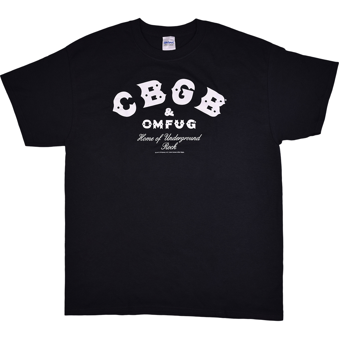 CBGB Logo Black T-Shirt Tee Liquid Blue