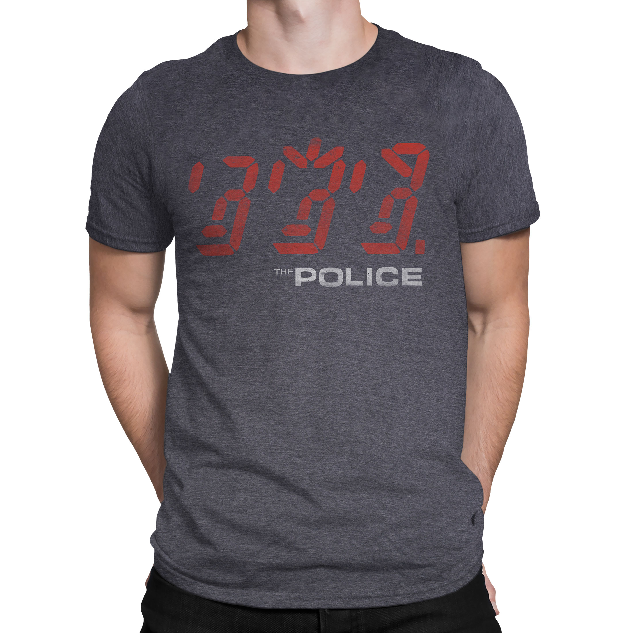 The Police Ghost in the Machine Dark Heather Poly-Cotton T-Shirt