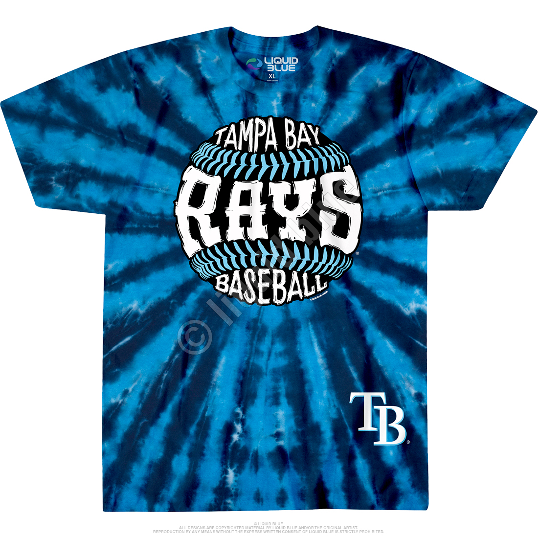 Tampa Bay Rays Burst Tie-Dye T-Shirt