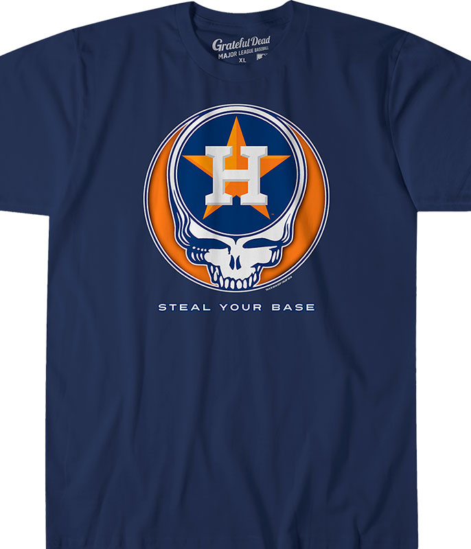 MLB Houston Astros V Tie-Dye T-Shirt Tee Liquid Blue